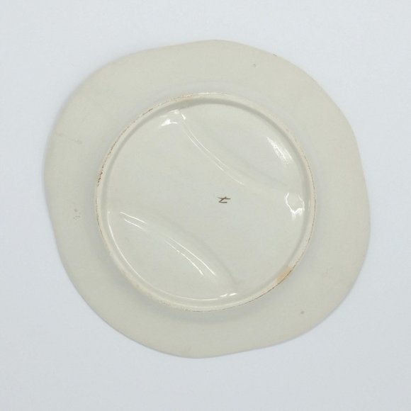 Antique French Asparagus Plate UNKNOWN Maker's Mark EMBREE Made in France 42/7 - Picture 6 of 7